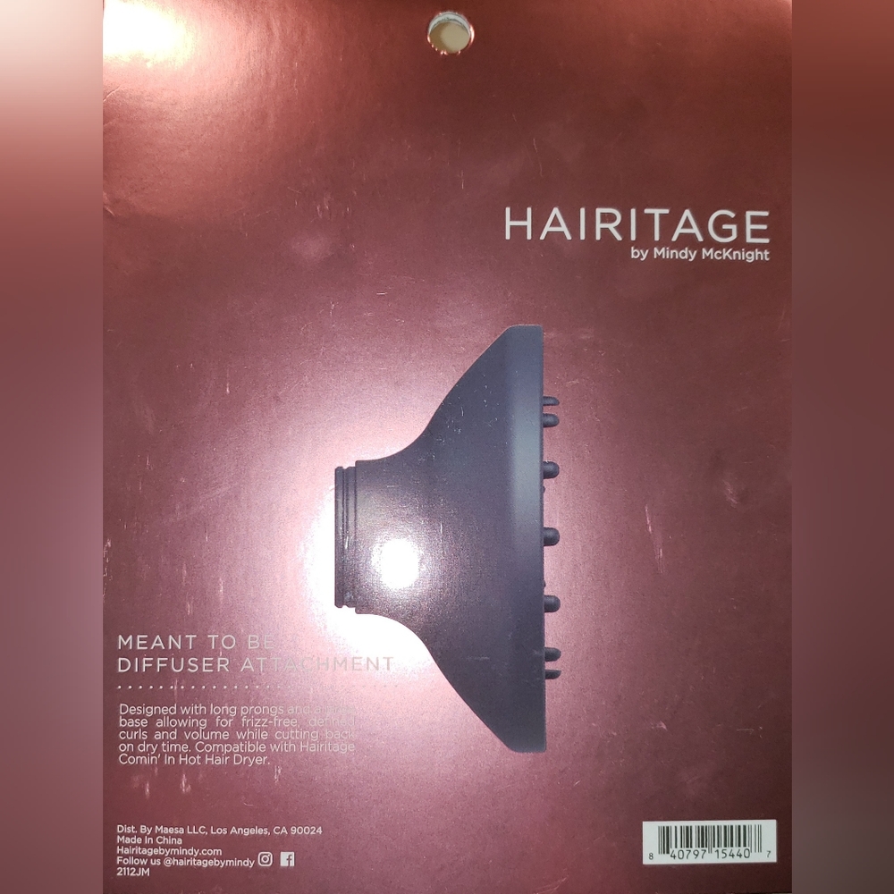 New Hairitage meant to be diffuser attachment